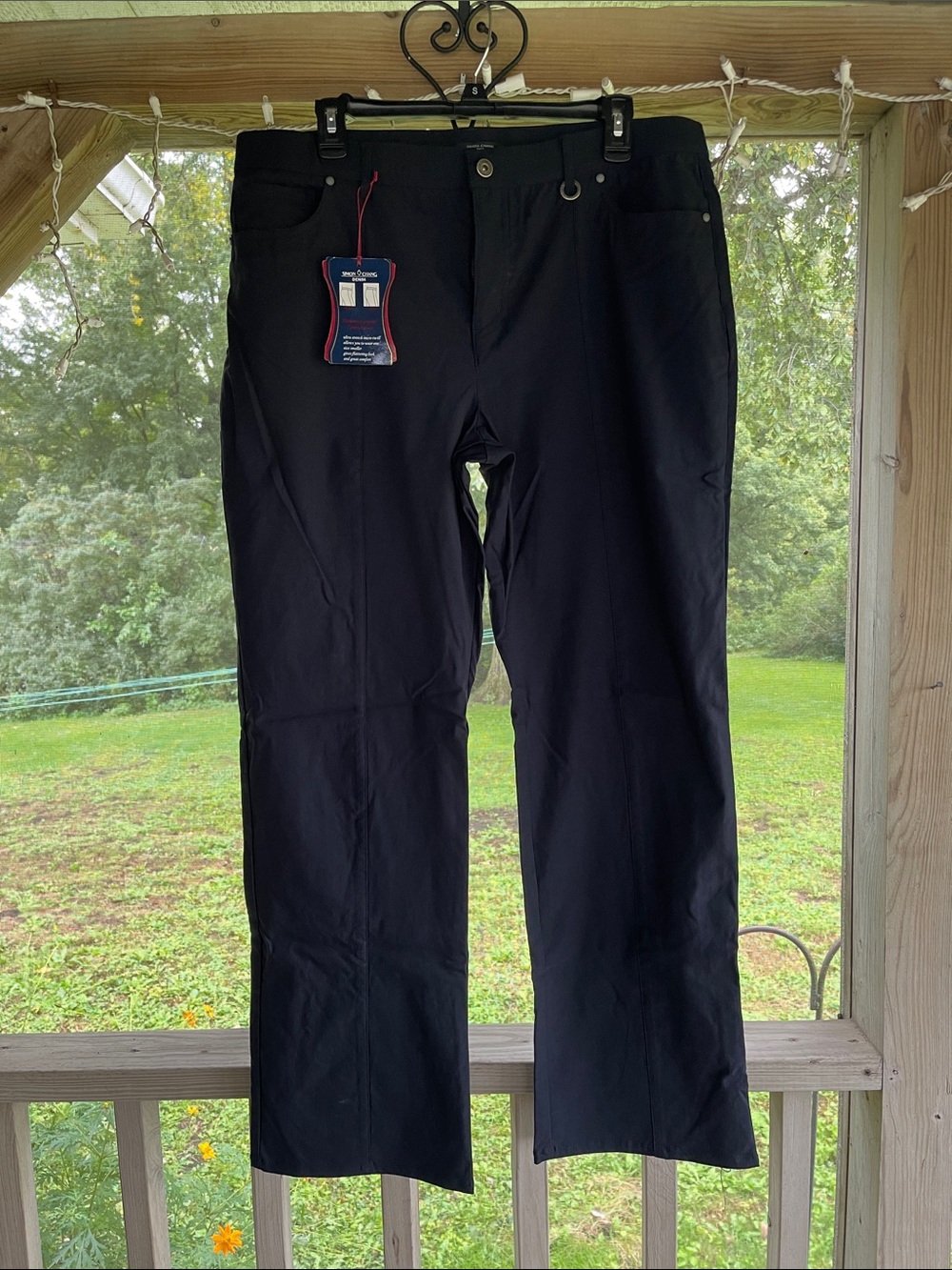 Simon Chang Women’s Navy BlueStraight Jeans.